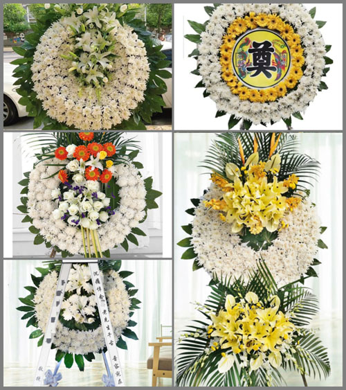山东青岛胶州市胶莱镇王疃小井村花圈速递